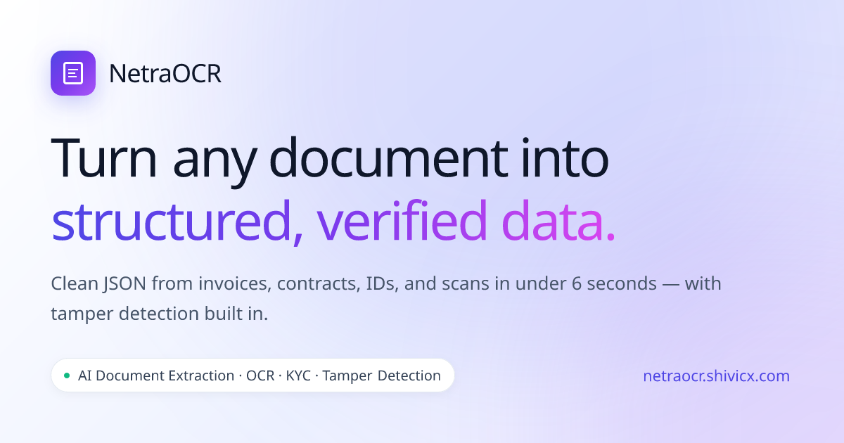 NetraOCR screenshot 1